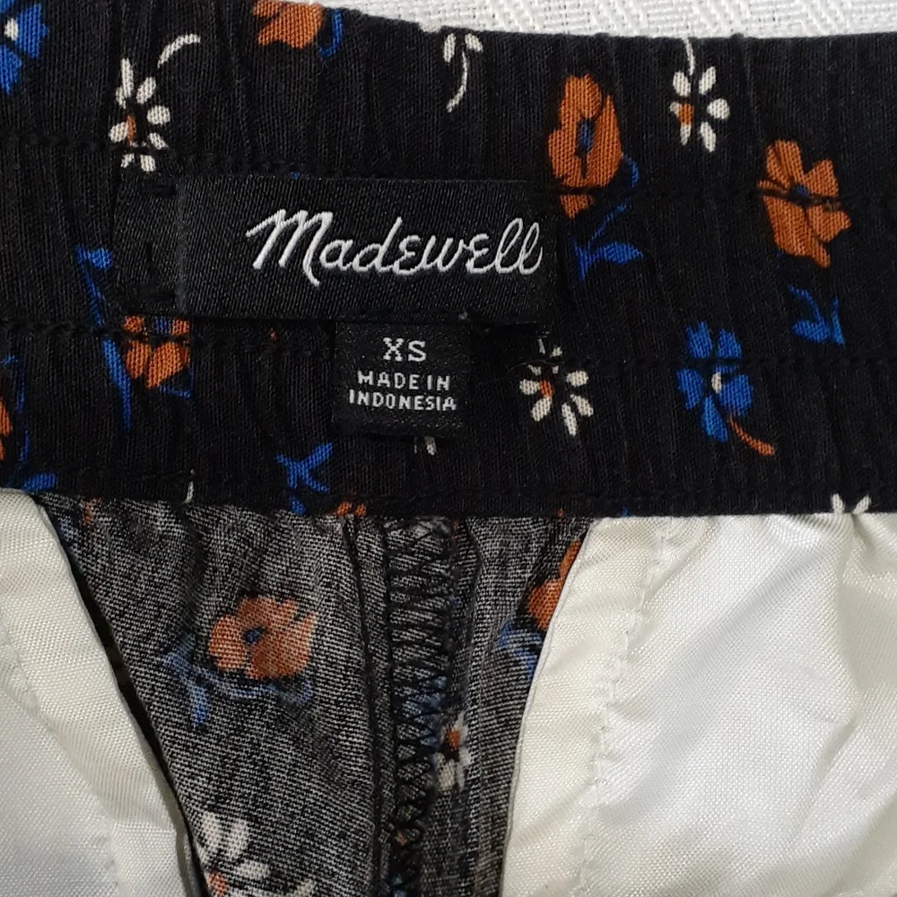 Madewell black floral joggers pants size x small - Picture 5 of 12